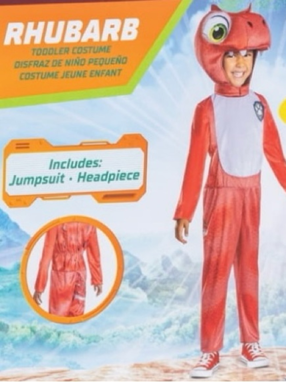 Rhubarb Paw Patrol Dino Halloween Costume Boys Kids 3T/4T